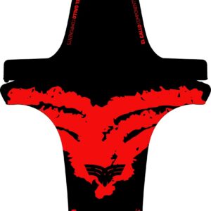 GUARDABARROS AM NEGRO-ROJO