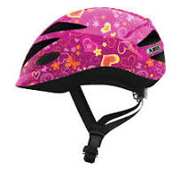 Casco infantil Anuky HUBBLE PURPLE FLOWER S